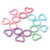 Picture of Zinc Based Alloy Knitting Stitch Markers Heart Round Multicolor