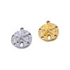 Picture of Stainless Steel Ocean Jewelry Charms Multicolor Round Disc Star Fish 17mm x 15mm, 1 Piece