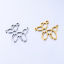 Picture of Stainless Steel Charms Multicolor Balloon Dog Hollow 18mm x 16.5mm, 3 PCs