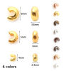 Picture of Iron Based Alloy Crimp Beads Cover Round Multicolor Open