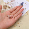 Picture of Iron Based Alloy Crimp Beads Cover Round Multicolor Open