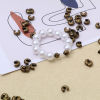 Picture of Iron Based Alloy Crimp Beads Cover Round Multicolor Open
