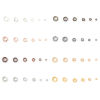 Picture of Brass Crimp Beads Cover Round Multicolor