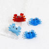 Picture of Lampwork Glass Ocean Jewelry Beads Crab Animal Multicolor About 24mm x 17mm