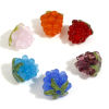 Bild von Muranoglas 3D Perlen Weintraube Bunt ca 13mm x 12mm, Loch:ca. 0.8mm, 1 Stück