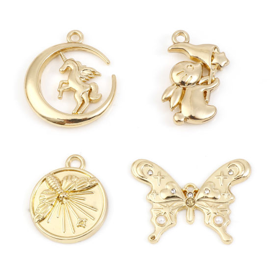 Picture of Zinc Based Alloy Charms Gold Plated Animal Insect