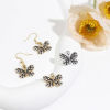 Imagen de Zamak Micro Pave Colgantes Charms Mariposa Multicolor Negro Transparente Rhinestone Esmalte 19mm x 17mm, 10 Unidades