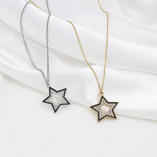 Bild von Zinklegierung Micro Pave Charms Geometrie Bunt Schwarz Transparent Strass Emaille 10 Stück