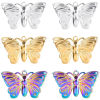 Picture of Stainless Steel Insect Charms Multicolor Butterfly Animal 22mm x 14mm