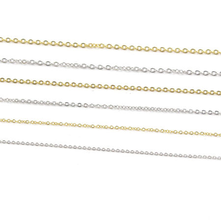 Acero Inoxidable Cable Cadena Cruz Collares Multicolor 40cm longitud, 3 Unidades