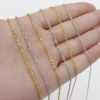 Imagen de Acero Inoxidable Cable Cadena Cruz Collares Multicolor 40cm longitud, 3 Unidades