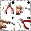 Picture of Iron Based Alloy Double Split Jump Rings Findings For Jewelry Making Multicolor Round
