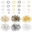 Picture of Iron Based Alloy Open Jump Rings Findings For Jewelry Making Multicolor Oval