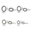 Picture of Iron Based Alloy Open Jump Rings Findings For Jewelry Making Multicolor Oval