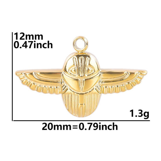 Picture of Stainless Steel Halloween Charms Multicolor Owl Animal 20mm x 12mm