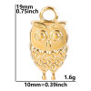 Picture of Stainless Steel Halloween Charms Multicolor Owl Animal 19mm x 10mm