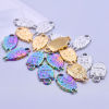Picture of Stainless Steel Halloween Charms Multicolor Owl Animal 19mm x 10mm