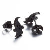 Picture of Stainless Steel Halloween Ear Post Stud Earrings Multicolor Ghost 11mm x 8mm