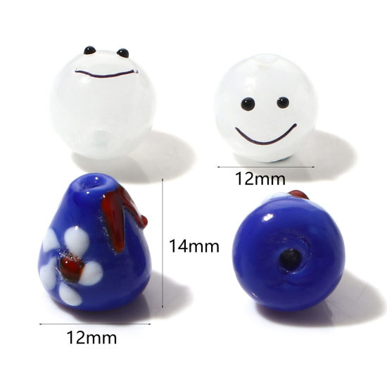 Picture of Lampwork Glass Beads Sunny Doll Multicolor 3D