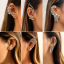 Immagine di Orecchini a Clip Senza Piercing Gotico 1 Pz