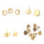 Picture of Stainless Steel Ins Style Ear Post Stud Earrings Geometric Multicolor With Loop