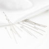 Picture of Iron Based Alloy Eye Pins Silver Tone 0.7mm (21 gauge)