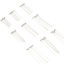Image de Aiguilles Tiges à Tête Boule en Laiton Argent Mat 0.5mm (24 gauge), 500 Pcs