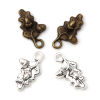 Picture of Zinc Based Alloy Charms Multicolor Leaf Acorn 22mm x 12mm