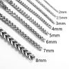 Picture of 304 Stainless Steel Foxtail Chain Silver Tone