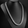 Picture of 304 Stainless Steel Foxtail Chain Silver Tone