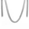 Picture of 304 Stainless Steel Foxtail Chain Silver Tone
