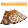 Picture of Natural Bamboo Single Pointed Knitting Needles Brown 25cm(9 7/8") long