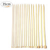 Picture of Bamboo Single Pointed Knitting Needles Natural 35cm(13 6/8") long