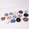 Picture of Velvet Simple Ponytail Holder Hair Ties Band Scrunchies Stripe Elastic 9cm Dia.