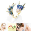 Image de Bagues Gothique Ouvert Bague Enroulée Ajoustable Multicolore Dragon 1 Pièce