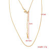 Imagen de 304 Acero Inoxidable Estilo Ins Cadena Serpiente Collares Multicolor 40cm longitud, Cadena: 1mm, 1 Unidad