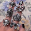 Picture of Punk Unadjustable Rings Antique Silver Color Halloween Spider Animal Bear