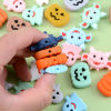 Изображение Silicone Halloween Spacer Beads Pumpkin Multicolor Halloween Ghost Pattern 2 PCs