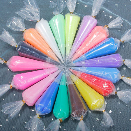 ( 50ml ) EVA DIY Fake Whipped Cream Clay Multicolor 19cm x 4.5cm