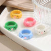 Picture of Resin Cute Unadjustable Rings Multicolor Animal