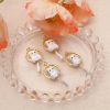 Picture of Brass Pendants Gold Plated Cat Animal Enamel Black Rhinestone 3.3cm x 1.6cm