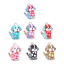 Image de Breloques en Alliage de Zinc Chien Argent Mat Multicolore Émail 22mm x 16mm, 20 Pcs