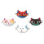 Immagine di Lega di Zinco Connettore Accessori Gatto Tono Argento Multicolore Smalto 22mm x 13mm, 20 Pz
