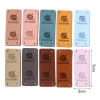 Picture of PU Leather Label Tags Rectangle Multicolor " Handmade " 5cm x 2cm