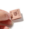 Picture of PU Leather Label Tags Rectangle Multicolor " Handmade " 5cm x 2cm