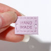Bild von PU Etiketts Rechteck Bunt " Handmade", 20mm x 15mm , 20 Stück