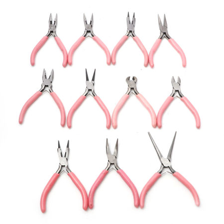 Steel Pliers Jewelry Tools Pink