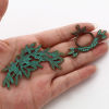 Picture of Zinc Based Alloy Patina Pendants Antique Bronze Olive Branch Leaf