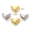 Imagen de Zamak día de San Valentín Cuentas Multicolor Corazón Aprox 11.5mm x 10mm, 10 Unidades