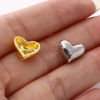 Imagen de Zamak día de San Valentín Cuentas Multicolor Corazón Aprox 11.5mm x 10mm, 10 Unidades